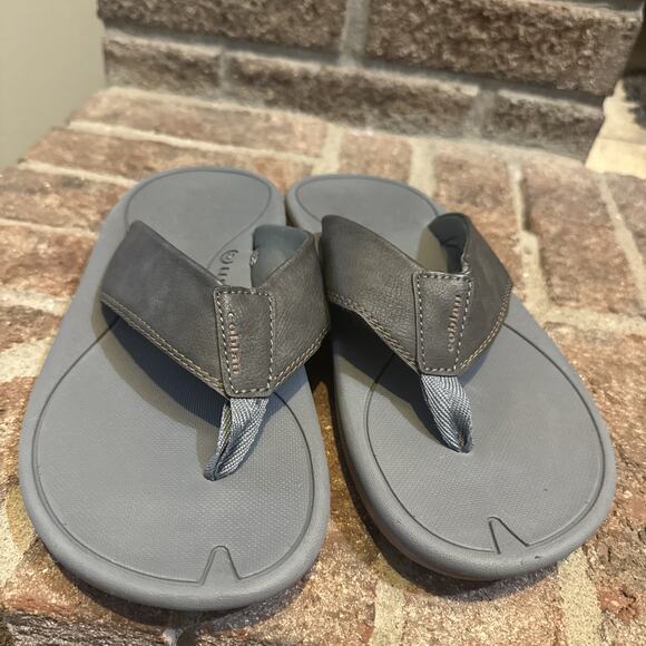 Cobian Men's Sumo-Terra Flip-Flops Grey Sandal Shoes Size 8 - Picture 1 of 16